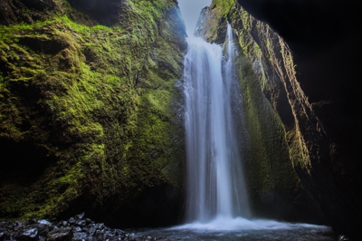 Nauthúsagil Waterfall — Iceland waterfall